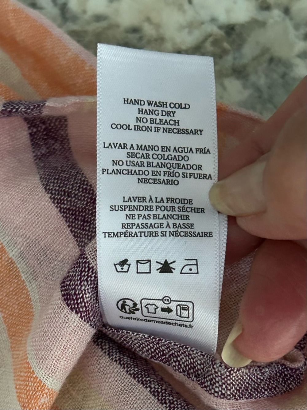 Rails Christy Luxe Linen Sleeveless Top Papaya Stripe Purple Orange Pink Size S - Picture 11 of 13